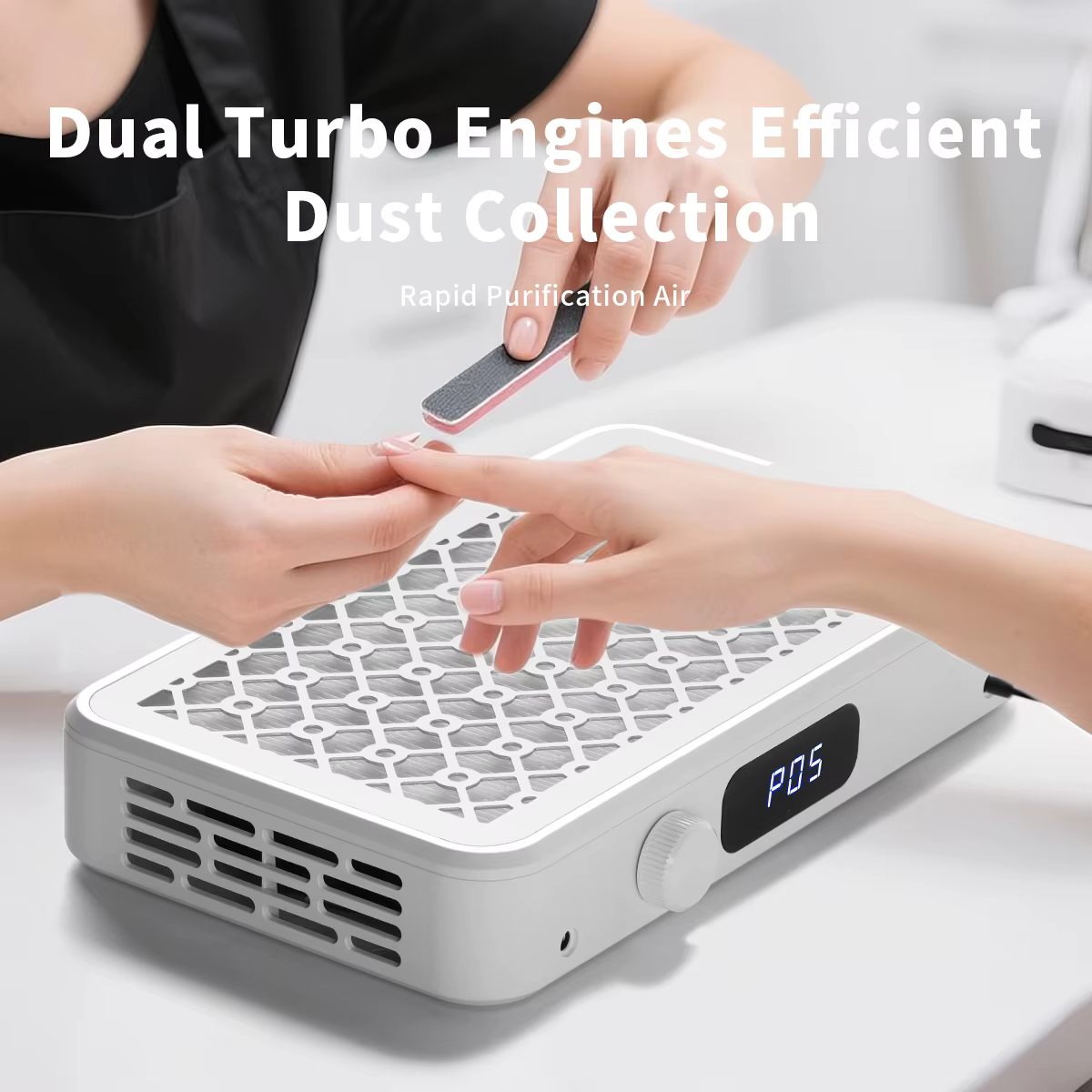 Dual Turbo Fan Nail Dust Collector 7000RPM