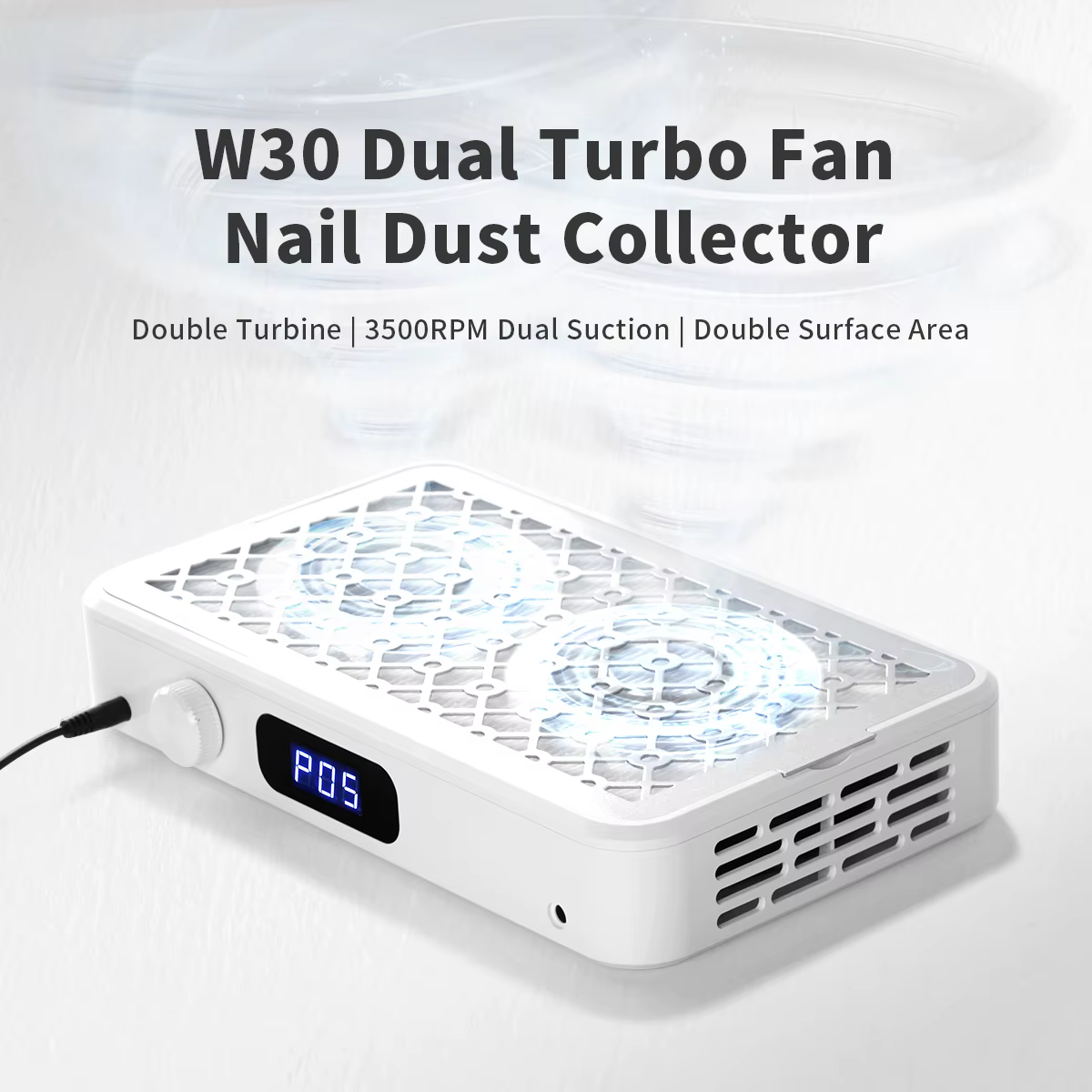 Dual Turbo Fan Nail Dust Collector 7000RPM image 7
